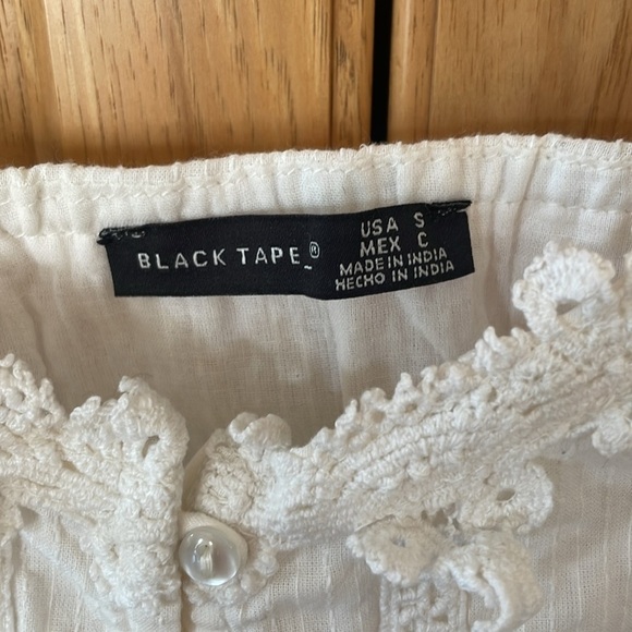 Black Tape White Camisole size small - Picture 2 of 6